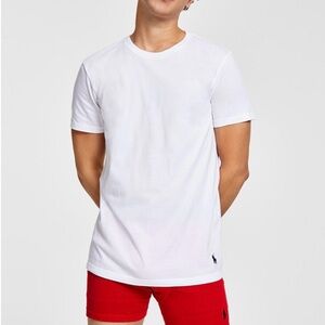 Polo Ralph Lauren Men’s White 2 Pack Classic Fit Crewneck Undershirts Size L